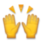 Raising Hands emoji on LG